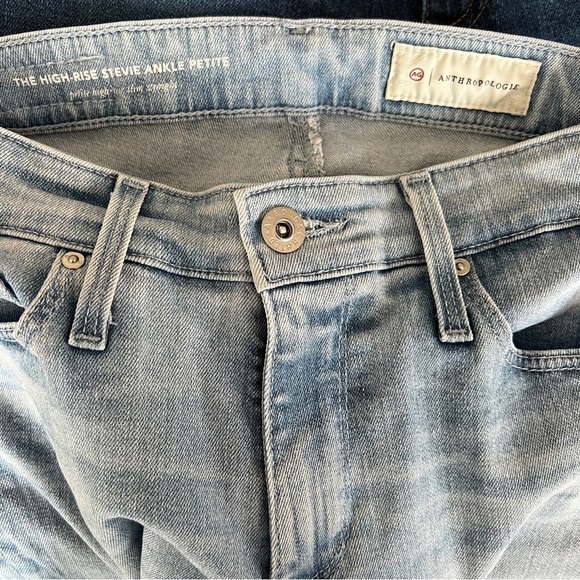 AG Adriano Goldschmied Anthropologie The High Rise Denim Stevie Ankle Jeans - Picture 2 of 6
